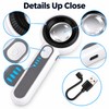 USB Rechargeable 60x HD Magnifier with LED & Purple Light