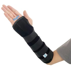 TANDCF Unisex Forearm and Wrist Support Splint Brace Double Fixation Wrist Brace for Carpal Tunnel,Adjustable Night Time Forearm Immobilizer Brace Splints,12.2 inch (31cm) length(RH/L)