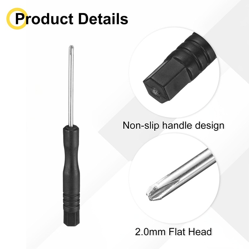 uxcell Mini Phillips Screwdriver 2.0mm Cross Head 3.23" (82mm) Length