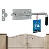 KOTARBAU® Garage Door Bolt Bolt Galvanised Silver with Rubber Handle