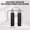 Happybuy Sliding Gate Kit, 6” Rolling Gate Hardware Kit with