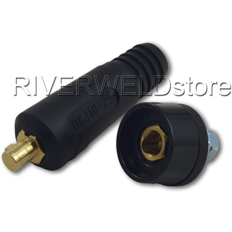 RIVERWELD TIG Welding Cable Panel Connector Plug & Socket Set