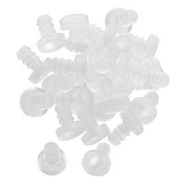 uxcell 25pcs 5mm Clear Flat Soft Stem Bumper Glide Patio Outdoor Furniture Chair Desk