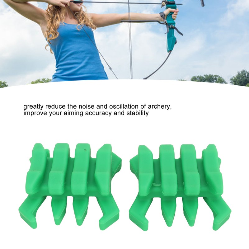 2Pcs Archery Limb Stabilizer Ergonomic Shock Absorption Durable Rubber Bow