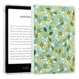 CoBak Clear Case for 6.8 inch e-Reader 11th Generation 2021 (Model No. M2L3EK/ M2L4EK), Lightweight, Scratch-Resistant, Soft (Yellow Flower), KPW5CR_LYHH-7-2408271057-T