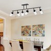 Yaohong Track Lighting Fixtures Ceiling, 6 Light Black Kitchen Ceiling