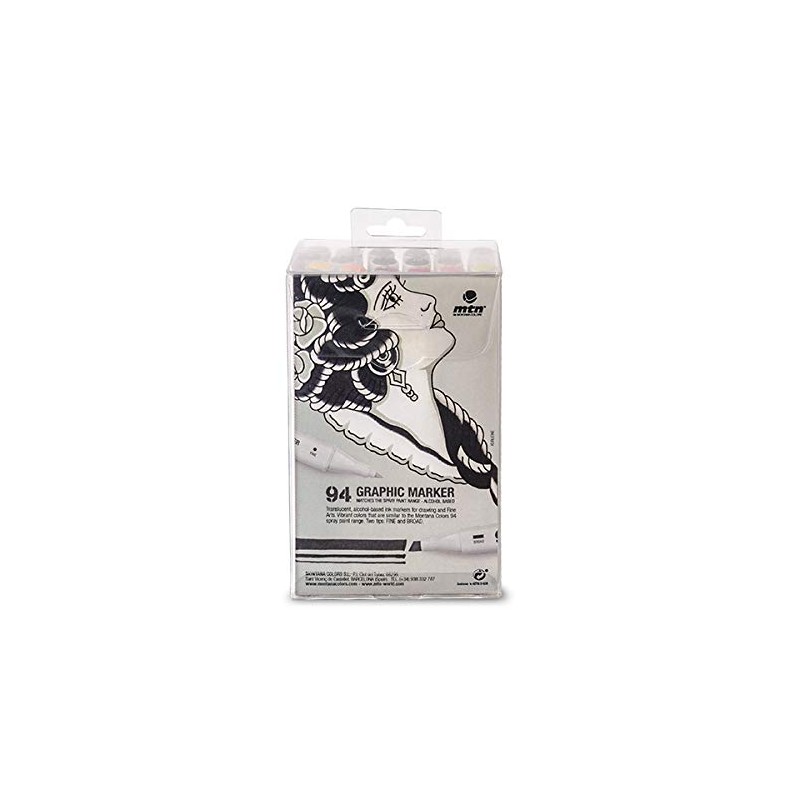 Montana Colors MTN 94 Graphics Markers Plain + Grey (Pack