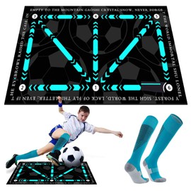 Fußball Trainingsmatte, Fußball Schritt, 40 * 60cm Fußballmatte, Fußball Schritt Trainingsmatte, Stoßdämpfende Fussball Matte Ballkontrolle Trainingsmatte, Geschenk für Kinder und Fußballliebhaber
