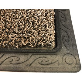CLEAN MACHINE 10376925 Filigree Dirt Trapper Stair Treads, 8.5" x 29.5", Sandbar, 2 Pack
