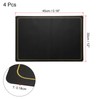sourcing map 4 Pcs Faux Leather Placemats for Dinner Table,