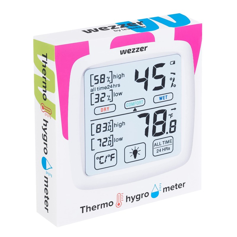 Levenhuk Wezzer Teo TH30 Compact Portable Wireless Thermohygrometer - Thermometer