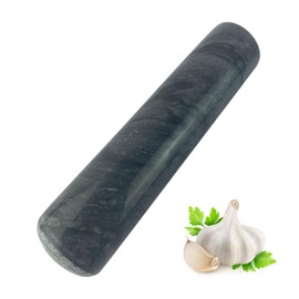 Yepmlrt Marble Replacement Pestle only， (Only Pestle [Mortar is not Included]), 5.9 in Granite Pestle Replacement Polished Black