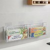 2 Pack Aluminum Foil Organizer, Foil and Plastic Wrap Organizer,
