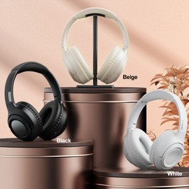 Thinkplus TH54 Over Ear Headphones BT Noise Cancelling Wireless Headset with Stereo Sound Portable Wired Headphone for Gaming Office Travel