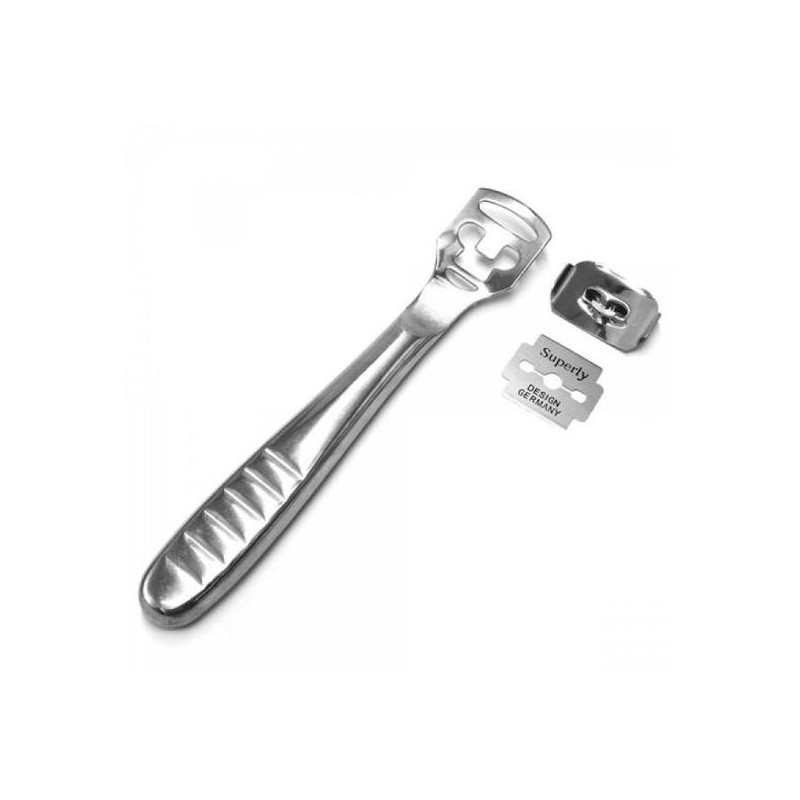 Stainless Steel Callus Remover Foot File with Replaceable Blades for