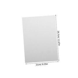 Mobestech 10pcs Frosted Pp Plastic Sheets Fire Retardant Thermoplastic Material for DIY Projects Easy to Cut Shatter-Resistant Thick