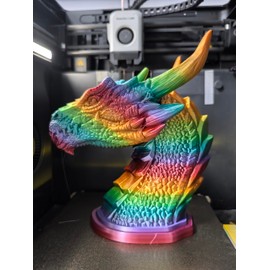 Stronghero3D PLA Rainbow Silk Filament,Multi Color,Net Weight 1kg(2.2lbs) Accuracy +/-0.05mm