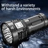 Linterna LED recargable, 4000 lúmenes, súper brillante, impermeable, mini linterna