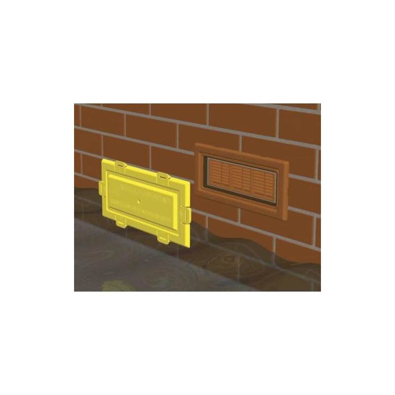 Airbrick Flood Water Defence Protection Cover with Blue/Black Coloured Frame