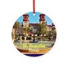 CafePress St. Augustine, Florida Round 4" MDF Holiday Ornament