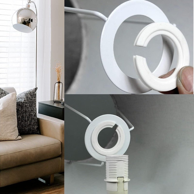 16 Pcs Lampshade Reducer Ring, Lampshade Adapter Rings, 8 Pcs