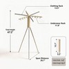 Foldable Tripod Clothes Drying Rack - 6 Clothes Arms &