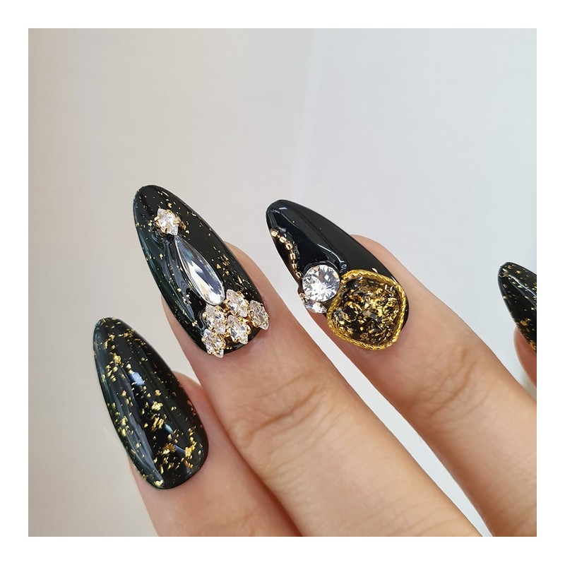 Black Swan Handmade Nail Tips - Natural / 블랙 스완