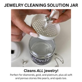 GemOro Sparkle Safe Jewelry Cleaner | for Fine & Fashion Jewelry | Professional Performance Cleans Rings Watches Glasses Earrings