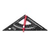 Woodworking Triangle Ruler Aluminum Alloy Accurate Laser Scale Triangle Ruler