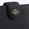 Coach 6390 Women's Bi-fold Wallet, Mini Wallet, Small, Black