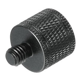 sourcing map Microphone Stand Adapter M8 Female to M6 Male Camera Screw Black