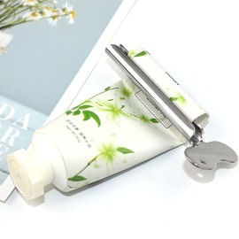 YUTOU Tube Squeezer Stainless Steel Metal Toothpaste Squeezer Tube Squeezer Roll Tube Creams Colour Squeezer Tube Roller Household Aid for Toothpaste, Tube Cream, Hand Creams, Mustard etc. (2 Styles)