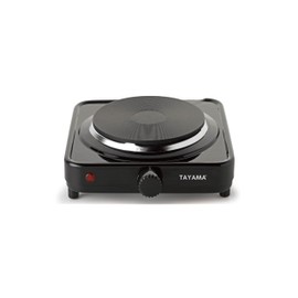Tayama Single Burner 5.8 in. Black Diecast Hot Plate with Temperature Control