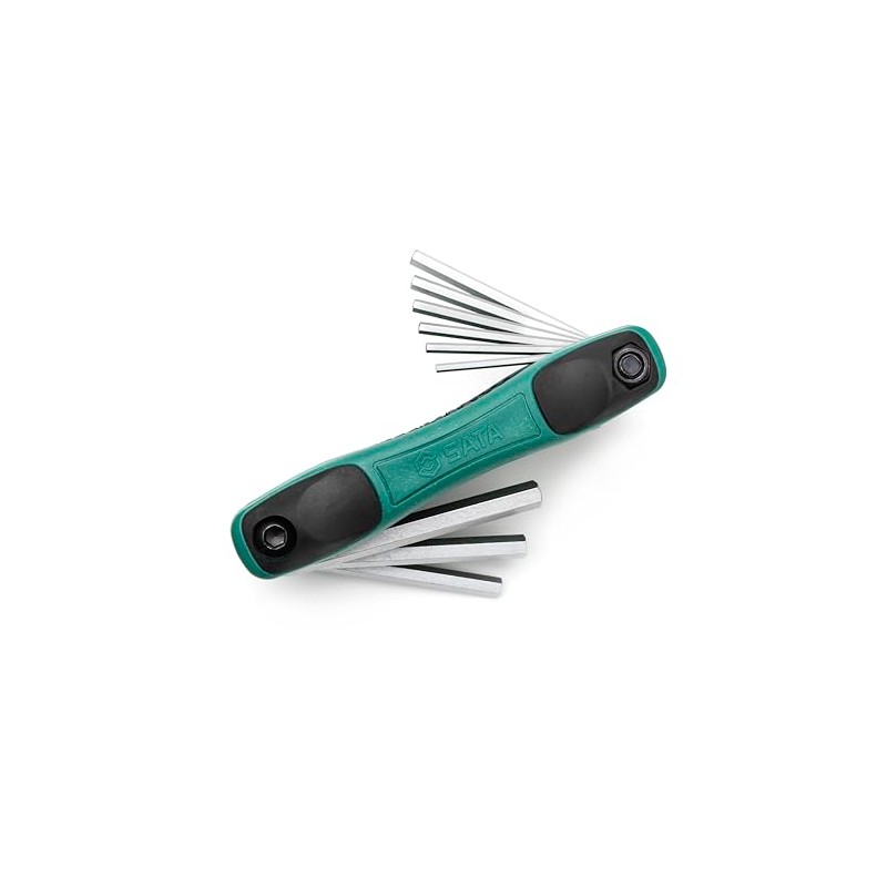 SATA ST09122SJ 9-Piece SAE Folding Hex Key Set, 5/64-Inch -