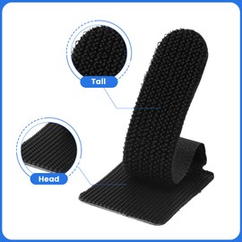 Fourindo 40 Kabelklemmen Selbstklebend(30 Kleine + 10 Große),Kabelbinder Wiederverwendbar,Super Sticky Desktop Kabel Organizer，Für den Einsatz in einer Vielzahl von Innen- und Außenszenarien