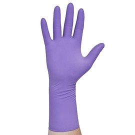 HALYARD Purple Nitrile-Xtra Exam Gloves, Sterile (Individually Wrapped), Powder-Free, 5.9 mil, 12", Purple, Large, 14262 (Box of 100/50 Pairs)