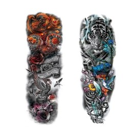 Starium Insa Emotional Party Vacation Long Sleeve Tattoo Sticker Set of 2, 1 Set, F / 스타리움 인싸 감성 파티 휴가 긴팔 타투 스티커 2종 세트, 1세트, F