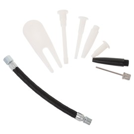 NOLITOY 5 Sets Inflator Accessories Kit for Exercise Balls Includes Air Plugs Detachers Rubber Hoses Nozzles Needles for Yoga Gym Inflatable Ball Maintenance