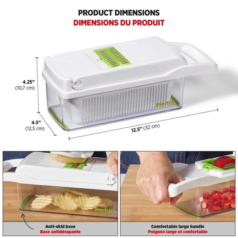 Starfrit Veggie Chopper Dicer Grater Slicer – 15-PC - 7