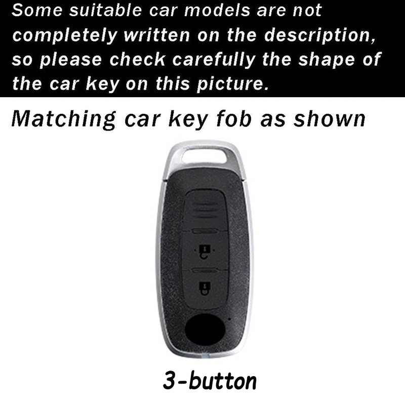 ontto 3-button Key Cover Fit for Nissan 2023 2024 Key
