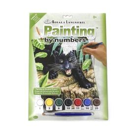 Pracht Creatives Hobby Royal & Langnickel Paint by Numbers Black Panther, Contains Paints and Brushes, for Adults and Children from 8 Years, Medium