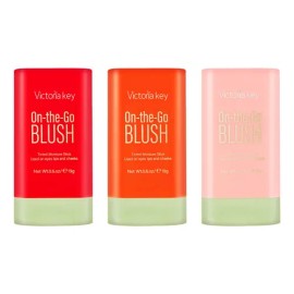 3pcs Maquillaje Colorete En Barra Labios Y Mejillas Natural