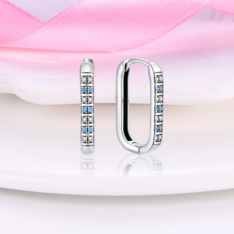 KUNSIR Silver Earrings for Women Earrings, 1 Pair 925 Sterling