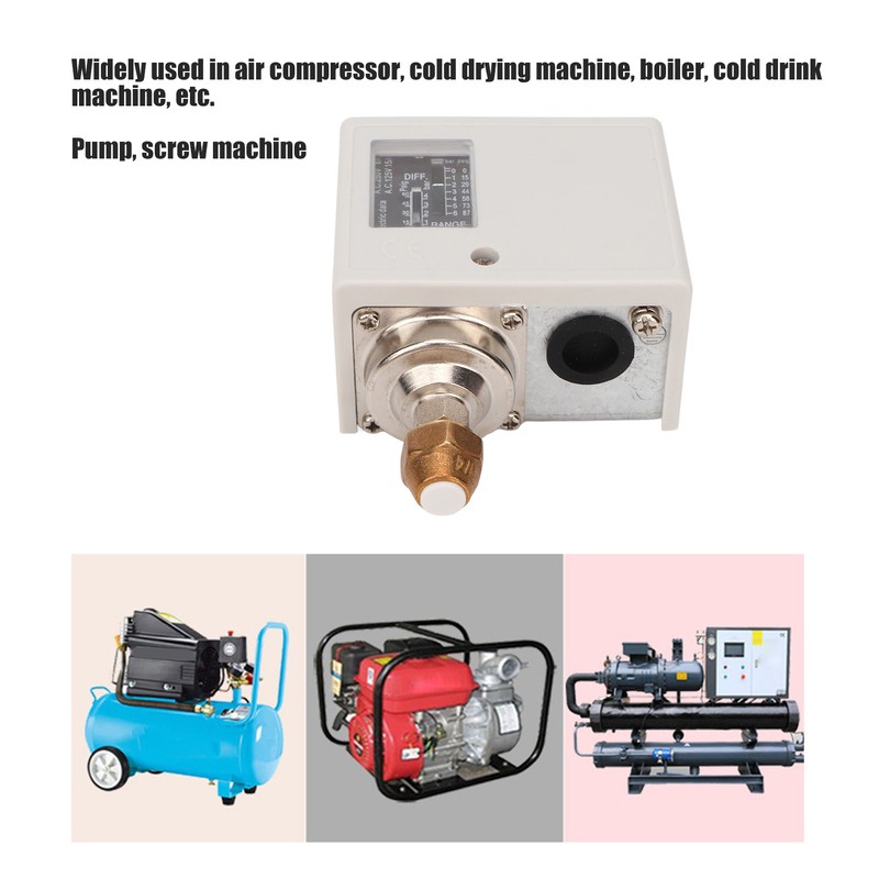 Air Pressure Switch Compressor Boiler Dryer Controller Heavy Duty 6kg