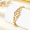 Pomeliary Catholic Virgin Mary Bracelet for Women, Gold Religious Gifts
