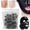 Mascarilla Facial Comprimida de Fibra de Carbón de bambú, Tejido,