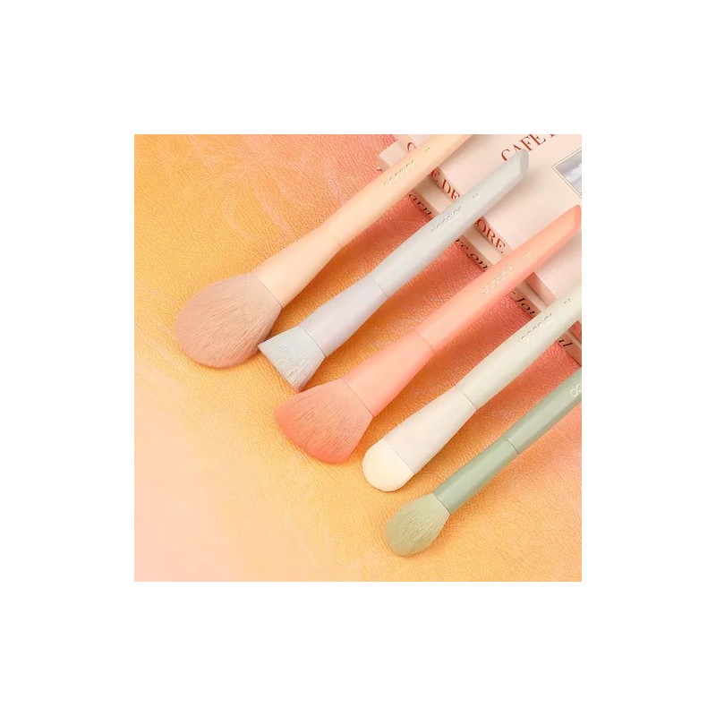 Set De Brochas Docolor De Maquillaje, Coloridas, 17 Piezas