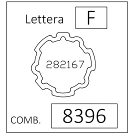 Alfa Romeo CODE 8396 F OE Replacement Wheel Lock Spare Key Euro Made NEW Fits ALFA ROMEO