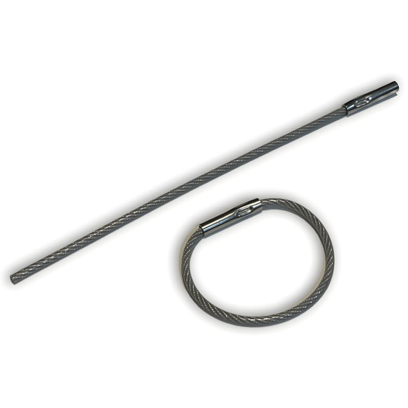 CDM Supply 5.5" Clear Nylon Coated Stainless Steel Locking Wire