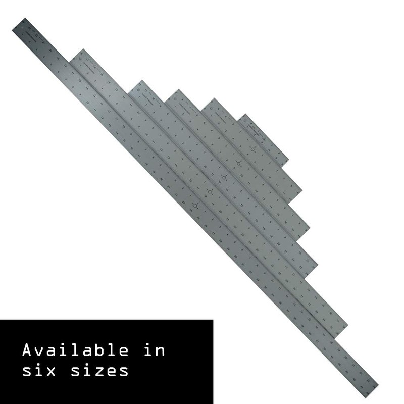 Ludwig Precision 12" Center-Finding Aluminum Straight Edge, 81212